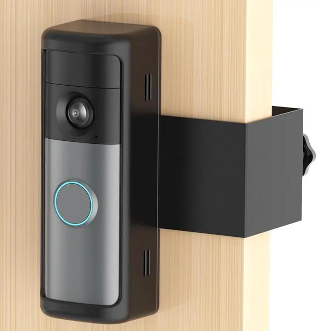 Main image of No-Drill R-ing Doorbell Mount with Rain Cover, Anti-Theft Door Bracket Compatible with Ring/Other Battery Doorbell/Plus/Pro(2026 Newest Model),Quick Install Doorbell Camera Holder for Rental Apartment