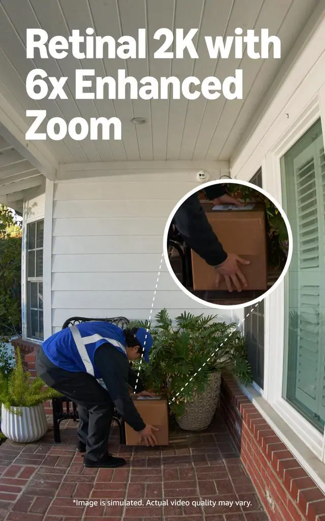 Alt view image 2 of 4 - Battery Doorbell Plus (newest model), Retinal 2K with wide-angle video, up to 6x Enhanced Zoom, Night Vision, and Quick Release Battery Pack, Nickel Silver