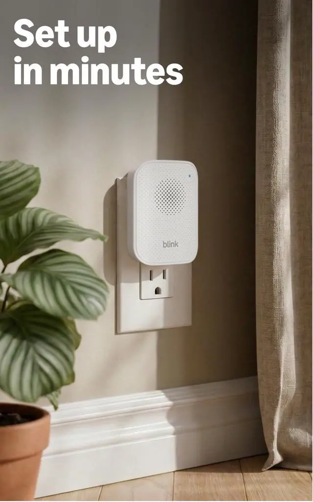 Alt view image 2 of 3 - Chime (newest model) Real-time, audible alerts you can hear anywhere in your home, easy plug-in installation, works with all Blink doorbells