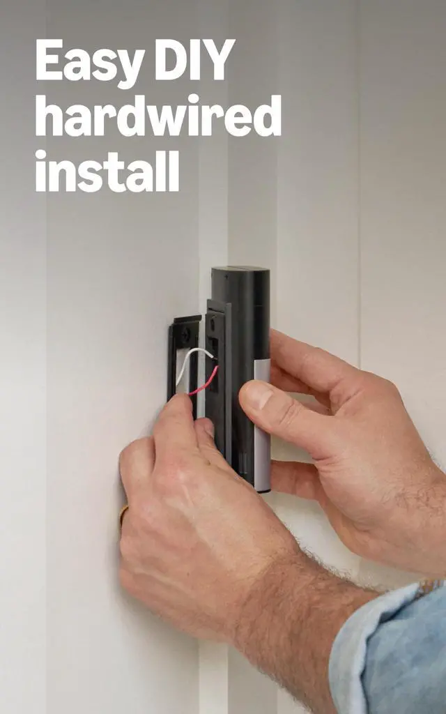 Alt view image 4 of 4 - Wired Doorbell Plus (newest model), Home or business security, Retinal 2K with wide-angle video, 4x Enhanced Zoom, and Low-Light Sight, Nickel Silver