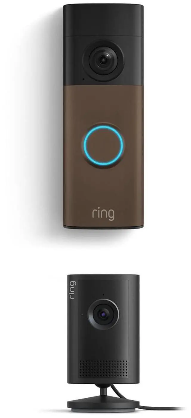 Main image of Battery Doorbell (newest model), Matte Mocha with Indoor Cam Plus, Black