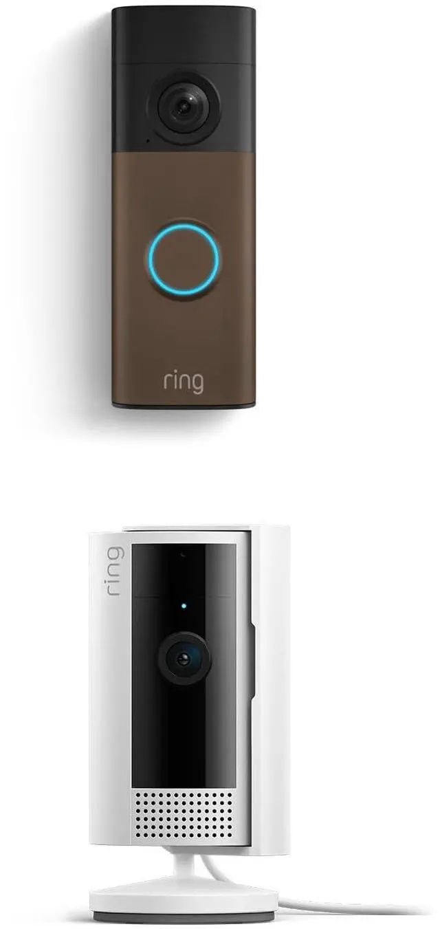 Main image of Battery Doorbell (newest model) Matte Mocha, with Indoor Cam, White