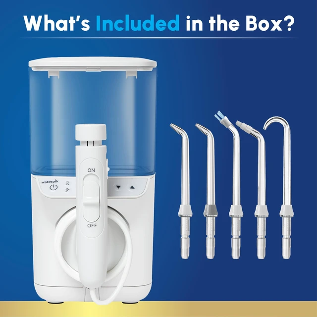 Alt view image 5 of 7 - Waterpik Promax Countertop Water Flosser, SmartAdvance, 10 Settings, 5 Tips | Small and Quiet for Home Daily Gum Health, Dental Braces, Implants, Teeth Cleaning, Multiple Users, ADA Accepted, WF-23