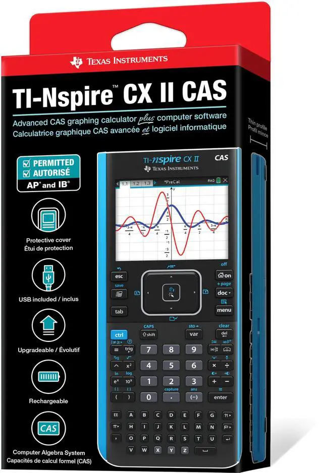 Alt view image 6 of 7 - CAS Color Graphing Calculator with Student Software (PC/Mac)