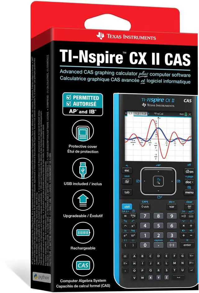 Alt view image 5 of 7 - CAS Color Graphing Calculator with Student Software (PC/Mac)