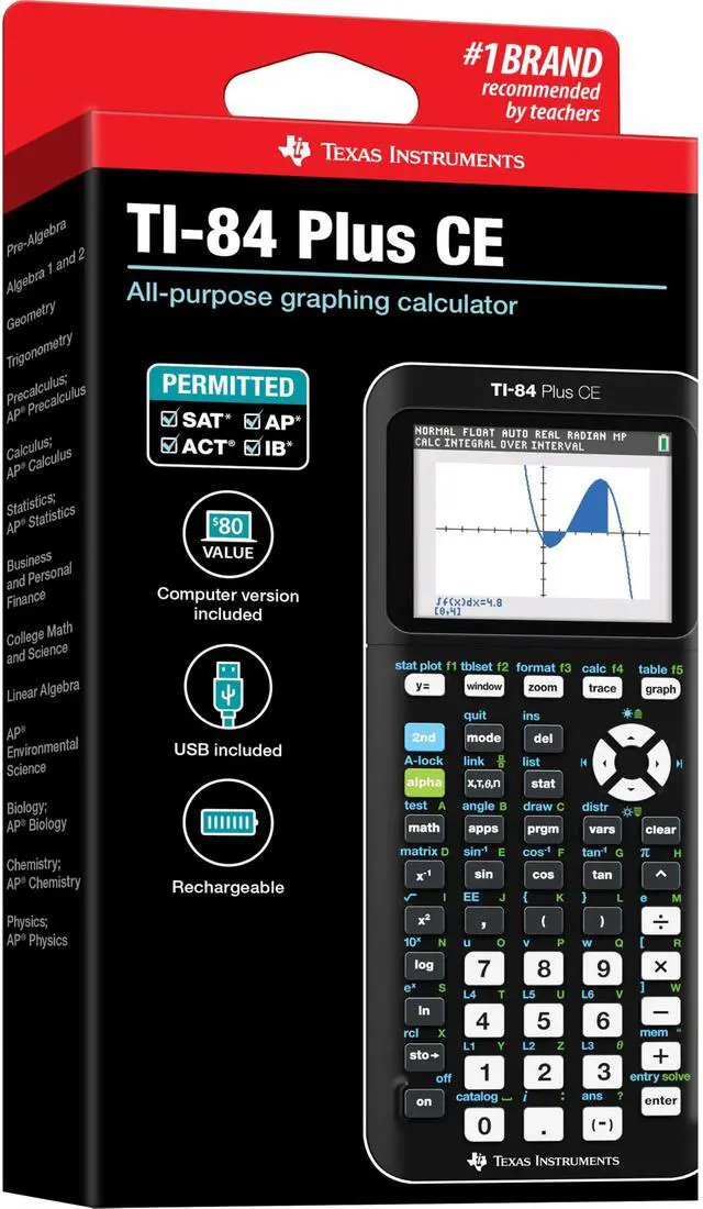 Alt view image 3 of 5 - Plus CE Color Graphing Calculator, Black