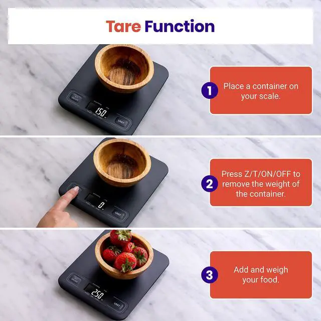 Alt view image 4 of 6 - Food Kitchen Scale, Digital Mechanical Weighing Scale,Grams and Ounces for Weight Loss, Baking, Cooking, Keto and Meal Prep,Packages, Liquids, Jewelry, LCD Display, Medium, Black
