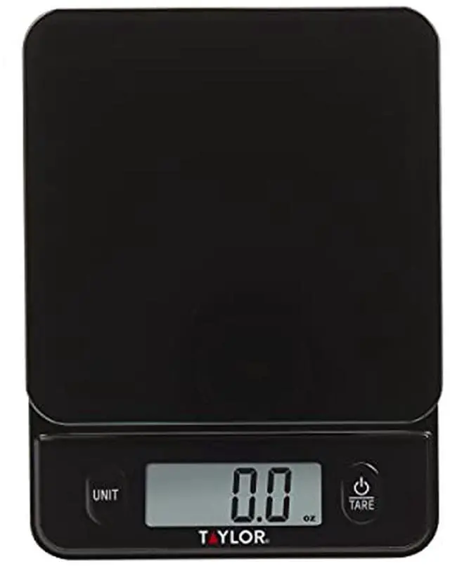 Main image of Glass Top Food Scale with Touch Controls, 11 lb Capacity, Sleek Black Design for Precision Food Measurement in Grams and Ounces