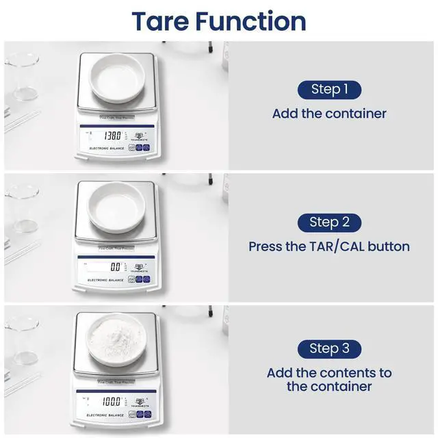 Alt view image 5 of 7 - Digital Kitchen Scale 5000g×0.1g, Gram Scale for Food, Baking & Coffee