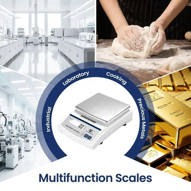 Alt view image 6 of 7 - Digital Kitchen Scale 5000g×0.1g, Gram Scale for Food, Baking & Coffee