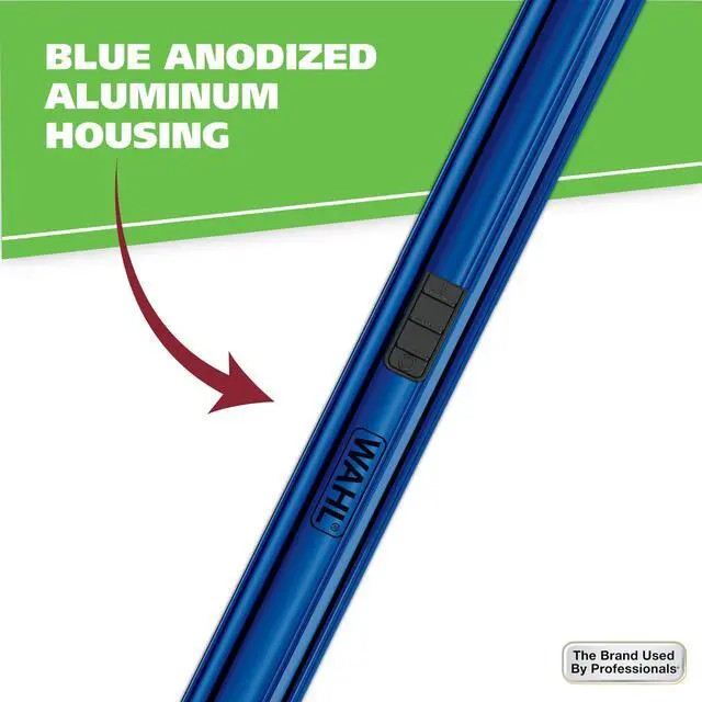 Alt view image 6 of 7 - Lithium 2 in 1 Battery Pen Detail Touch Up Trimmer for Nose, Ear, Neckline, Eyebrow, & Other Detailing - Blue - by The Brand by Professionals - Model 5643-200