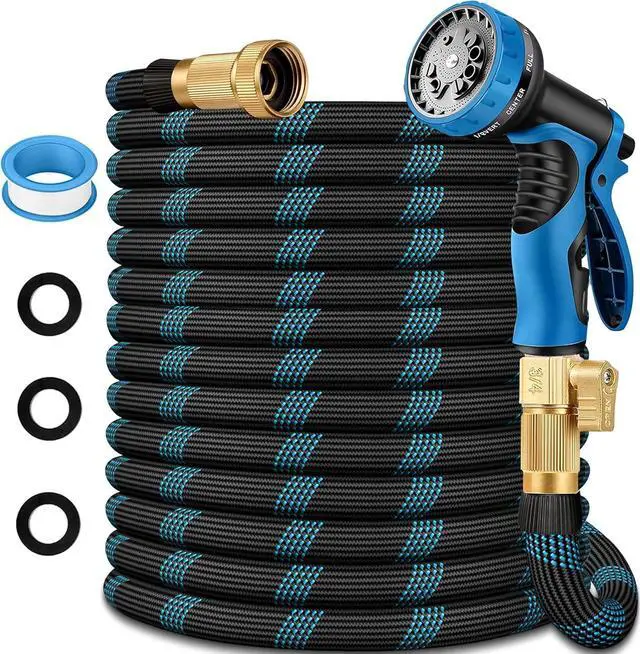 Main image of Garden Hose 100 ft, 2026 Upgraded Lightweight Garden Hoses,Ultra Durable & Flexible Water Hose,All-Weather Kink-Free Garden Hose,Sturdy,Abrasion Resistant Garden Hoses Pipes for Yard,Lawn,Outdoor
