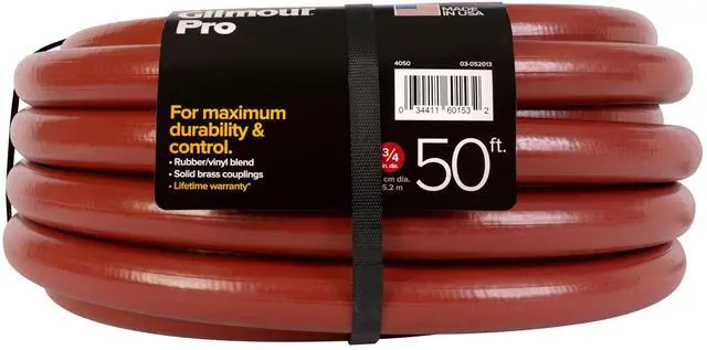 Alt view image 2 of 6 - Commercial 3/4" x 50' Heavy Duty Water Hose, Durable and Kink Resistant 50 ft Garden Hose