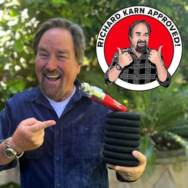 Alt view image 7 of 7 - 100 FT Silver Bullet 2.0 Expandable Garden Hose w/Turbo Shot Nozzle, AS SEEN ON TV, Lead-Free, Solid Aluminum Connectors, Easy On/Off Valve, Kink-Free, Leak-Proof