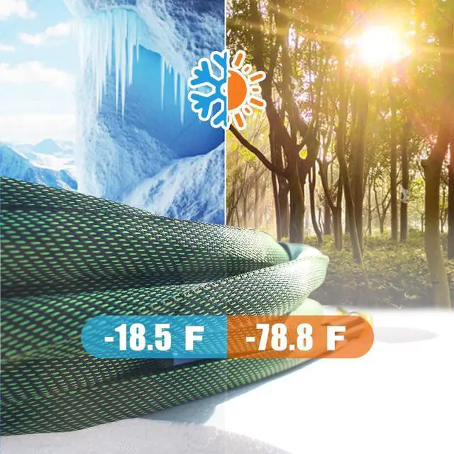 Alt view image 6 of 7 - Garden Hose 100 FT, Heavy Duty Water Hose with Aluminum Fittings, Puncture Proof All-weather, Ultra-Lightweight and Flexible, Watering and Cleaning for Outdoor, Lawn