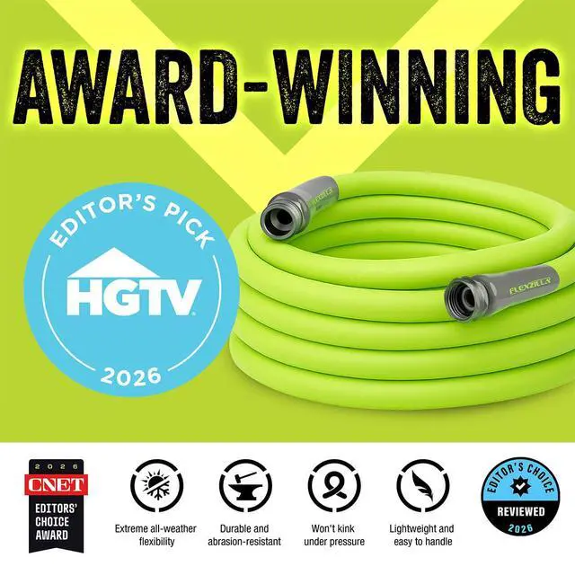 Alt view image 2 of 7 - Garden Lead-in Hose 5/8 in. x 10 ft., Lightweight All-Weather Water Hose, Durable and Flexible, Leak-Free Connections