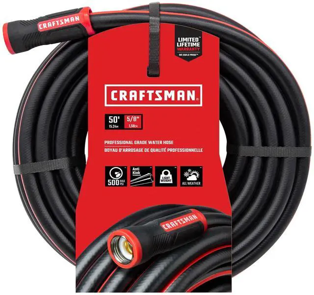 Main image of Heavy Duty Professional Grade Garden Hose, 50 Feet x 5/8 Inch