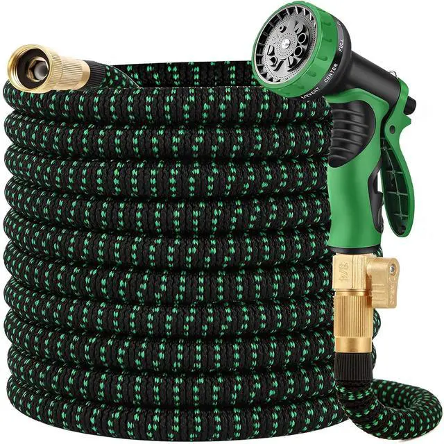 Main image of Expanding Garden Hose 50 ft - Expandable Garden Hose Leak-Proof with 4 -Layer Latex Core - 2026 Version/New Patented,Lightweight, Durable, No-Kink Flexible Retractable Water Hose