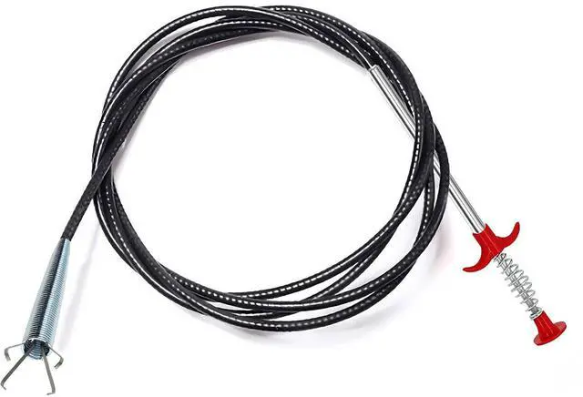 Main image of Drain Snake, Drain Clog Remover - Gutter Cleaning Tools Drain Cleaner for Toilet Sewer Shower Kitchen Bathroom Tub Clogged Drains Opener Cleaning Tool, Flexible Grabber Claw Pick Up Reacher (79 inch)