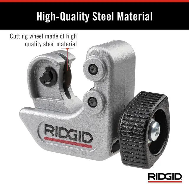 Alt view image 6 of 7 - Close Quarters Tubing Cutter, 1/4-inch to 1-1/8-inch Tube Cutter Silver