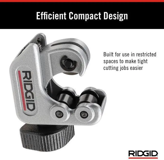 Alt view image 4 of 7 - Close Quarters Tubing Cutter, 1/4-inch to 1-1/8-inch Tube Cutter Silver