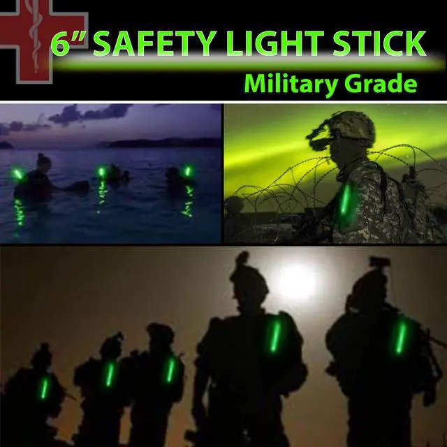 Alt view image 4 of 6 - 25 Ultra Bright Green Glow Sticks - Individual Packed With Lanyard - For Camping, Emergency Survival - Glow Lights for Blackouts, Hurricane and Storms- 6 Inch Chem Light Sticks with 12 Hour Duration