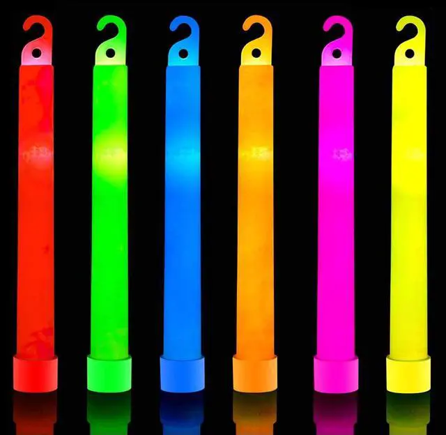 Main image of 32 PCS Ultra Bright 6 Inch Glow Sticks - Emergency Bright Chem Glow Sticks with 12 Hour Duration - Camping, Hiking Glow Stick Lights - for Parties and Kids Activities - Blackout Or Storm Ready Use