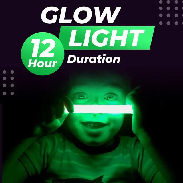Alt view image 2 of 6 - 32 PCS Ultra Bright 6 Inch Glow Sticks - Emergency Bright Chem Glow Sticks with 12 Hour Duration - Camping, Hiking Glow Stick Lights - for Parties and Kids Activities - Blackout Or Storm Ready Use