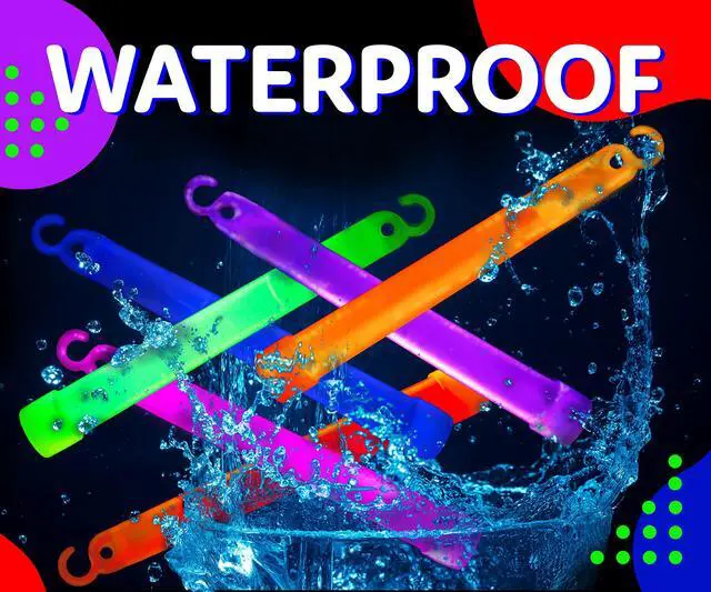 Alt view image 4 of 6 - Glow Sticks Party Supplies for Kids and Adults (30pk Assorted) - 6 Inch Bulk Glow Light Up Sticks Party Favors, Glow in the Dark Party Decorations, Waterproof Nontoxic Glow Necklaces