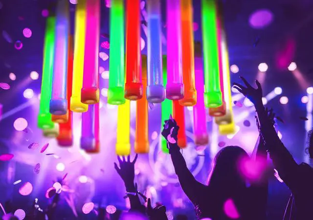 Alt view image 6 of 6 - Glow Sticks Party Supplies for Kids and Adults (30pk Assorted) - 6 Inch Bulk Glow Light Up Sticks Party Favors, Glow in the Dark Party Decorations, Waterproof Nontoxic Glow Necklaces