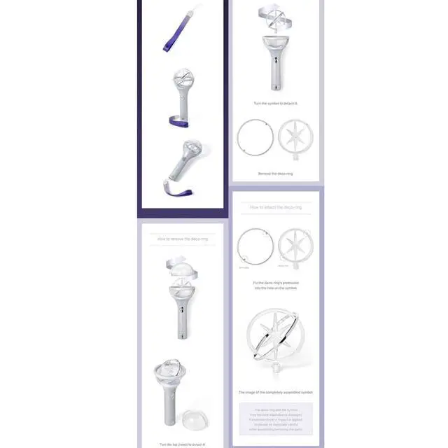 Alt view image 4 of 6 - Official LightStick + 6 Official Photocards & 3 Extra Photocards Set
