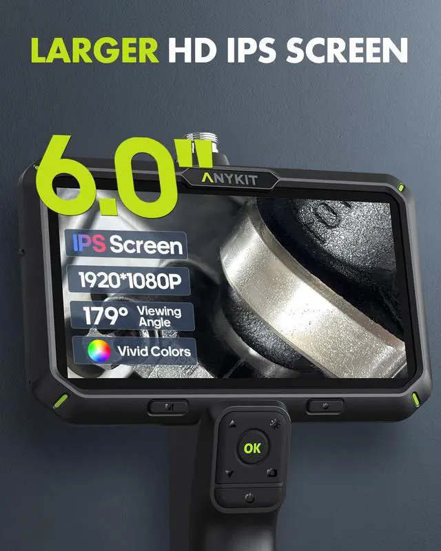 Alt view image 2 of 7 - Endoscope Camera with Light, Dual Lens Endoscope 1080P