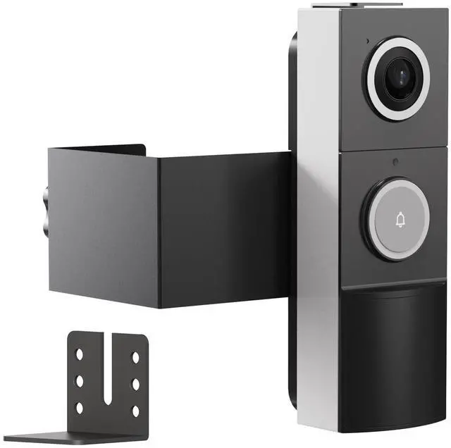 Main image of Anti-Theft Video Doorbell Mount Compatible with Tapo D210/ D225/ D235 Camera, No Block Motion Sensor, Adjustable No-Drill Mounting Bracket Accessories for Home Rentals Office