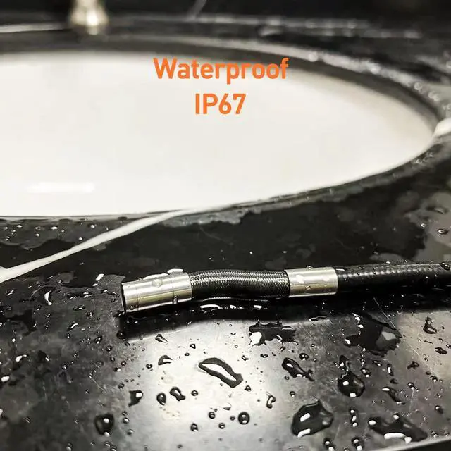 Alt view image 6 of 6 - Two-Way Articulating Borescope with Light, 1080P Industrial Endoscope Inspection Camera with Flexible Articulated Probe for Automotive Engine Mechanic HVAC- 5.5FT