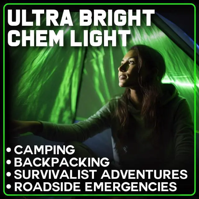 Alt view image 3 of 6 - Emergency Glow Sticks - 12 Ultra Bright Individually Wrapped Military Grade Chem Lights - 12 Hour Bulk Tactical Light Sticks for Survival Gear, Camping, and Power Outages