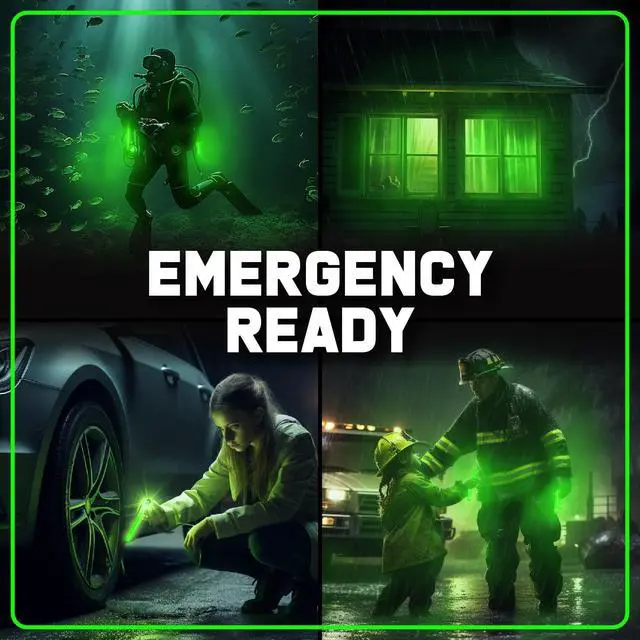 Alt view image 6 of 6 - Emergency Glow Sticks - 12 Ultra Bright Individually Wrapped Military Grade Chem Lights - 12 Hour Bulk Tactical Light Sticks for Survival Gear, Camping, and Power Outages