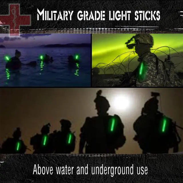 Alt view image 7 of 7 - Emergency 10 Ultra Bright Green Glow Sticks - Individual Packed With Lanyard - For Camping Survival - Glow Lights for Blackouts, Hurricane and Storms- 6 Inch Chem Light Sticks with 12 Hour Duration