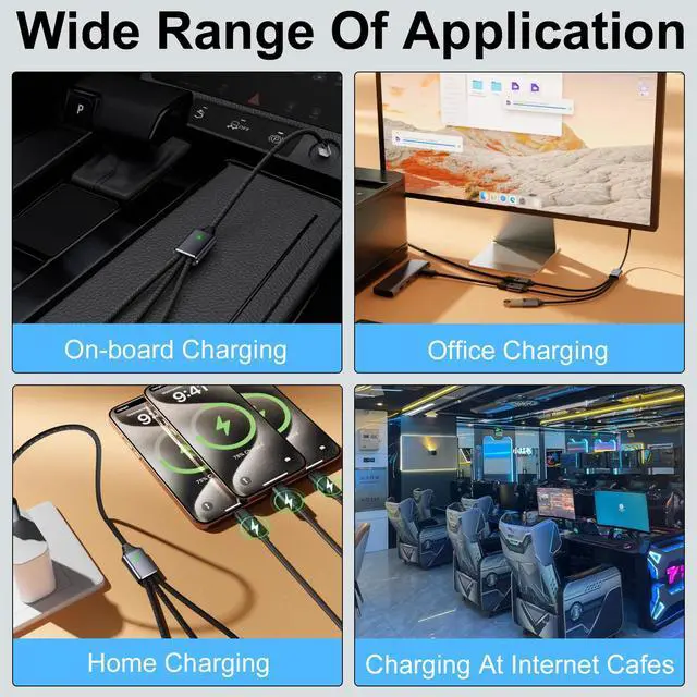 Alt view image 6 of 7 - USB Y Splitter 1 in 3 Out, USB Splitter Cable Type A 1 Male to 3 Female Charging Power Data Cable, 3 Port HUB for PC, Laptop, MacBook, Keyboard, PS5, Flash Drive, LED, 25cm