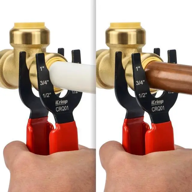 Alt view image 5 of 7 - Disconnect Tong Sized 1/2 inch, 3/4 inch, 1 inch, Removal Tool for Demount Brass Push Fit, Push-to-Connect Fittings