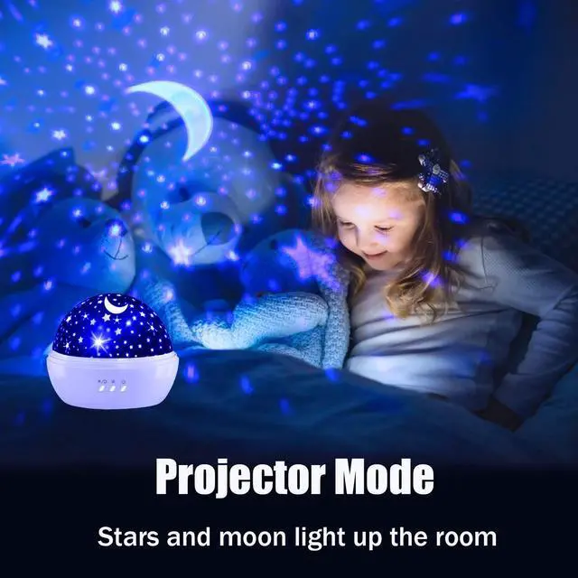 Alt view image 3 of 7 - Unicorn Toys for 3-8 Year Old Girls,Star Projection Cute Kids Toys for 3-9 Year Olds Girl 2 in 1 Popular Christmas Xmas Birthday Gifts for Girls Age 3-10 Year Old Toddler Girl,Kids Toys