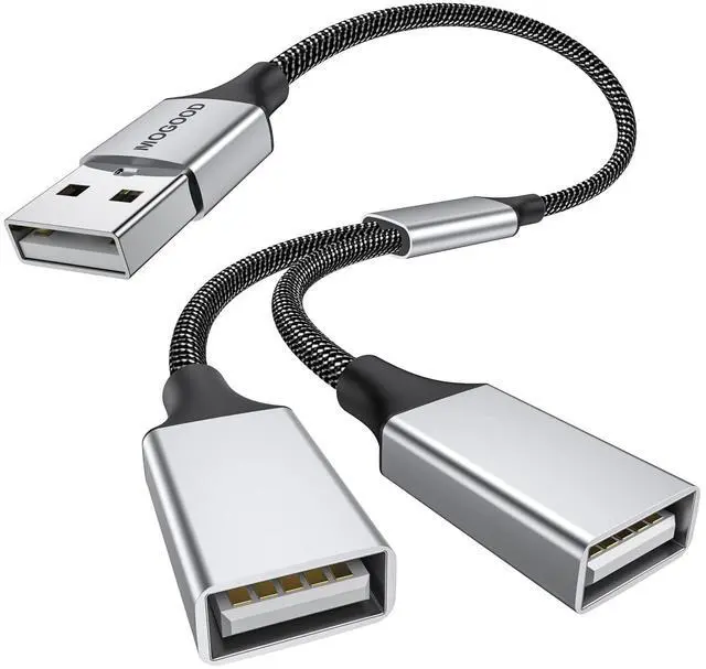 Main image of USB Splitter 1 in 2 Out,USB A Splitter Dual USB Printer Splitter