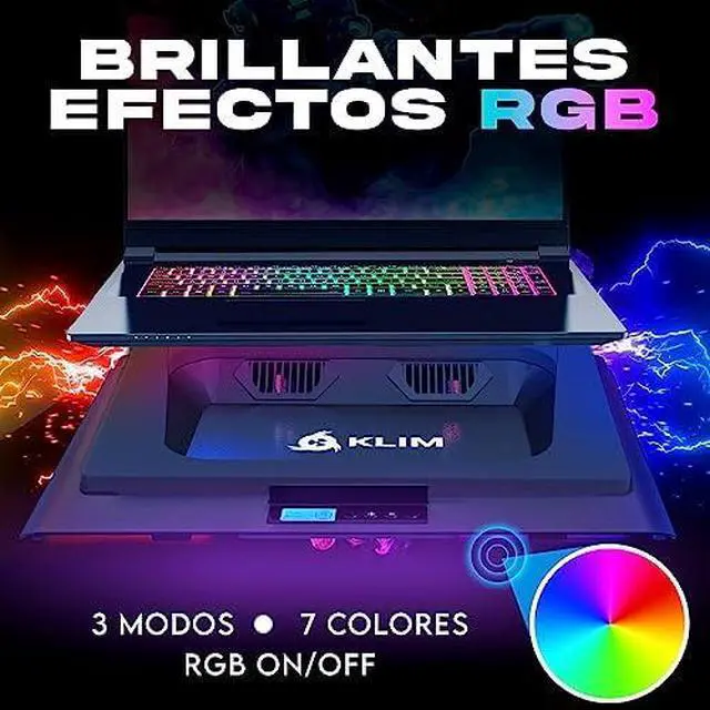 Alt view image 5 of 7 - Everest Laptop Cooling Pad | New | Powerful Turbo-Fan 4300 RPM Laptop Cooler | Sealed Foam for Maximum Performance | Avoid Overheating and Protect Your Gaming Laptop | 14-17.3 in