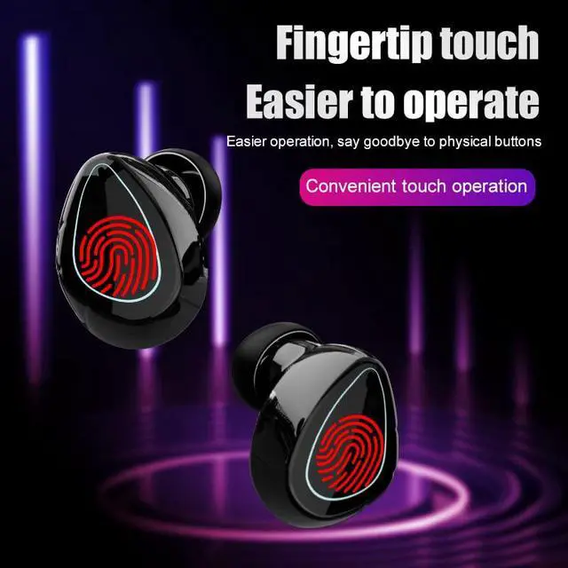 Alt view image 4 of 7 - Wireless Earbuds, 2026 Bluetooth 5.4 Headphones Stereo Ear Buds Noise Cancelling Mics IPX7 Waterproof, Wireless Headphone for Tablets, Smartphones, and Gym Workouts, Black