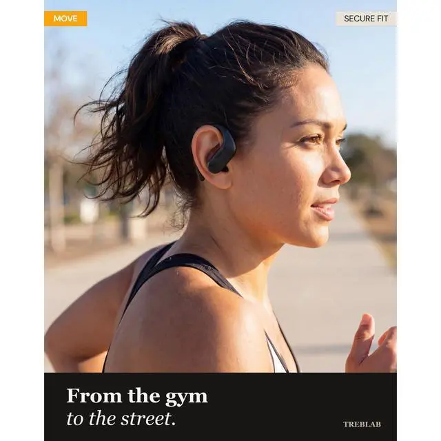 Alt view image 2 of 7 - X3-Pro Earbuds Wireless Bluetooth, Earhook IPX5 12H Powerbank | Bluetooth Running Headphones, gaming mode 60ms, wireless charging case, secure earhook, ENC mics, BT 5.3, 9g ultra-light