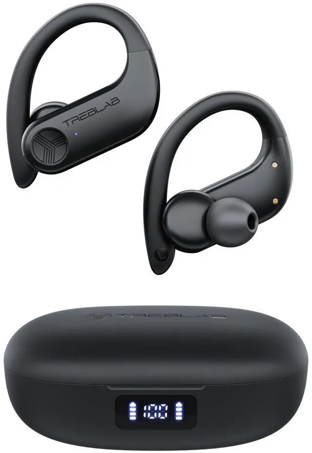 Main image of X3-Pro Earbuds Wireless Bluetooth, Earhook IPX5 12H Powerbank | Bluetooth Running Headphones, gaming mode 60ms, wireless charging case, secure earhook, ENC mics, BT 5.3, 9g ultra-light