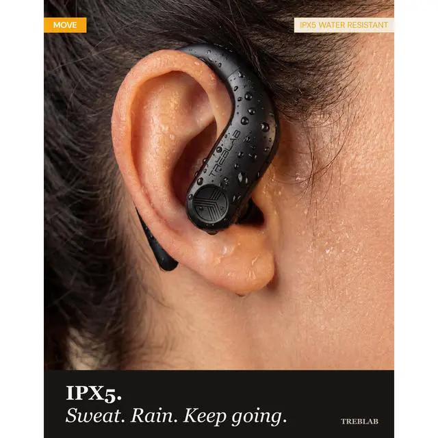 Alt view image 3 of 7 - X3-Pro Earbuds Wireless Bluetooth, Earhook IPX5 12H Powerbank | Bluetooth Running Headphones, gaming mode 60ms, wireless charging case, secure earhook, ENC mics, BT 5.3, 9g ultra-light
