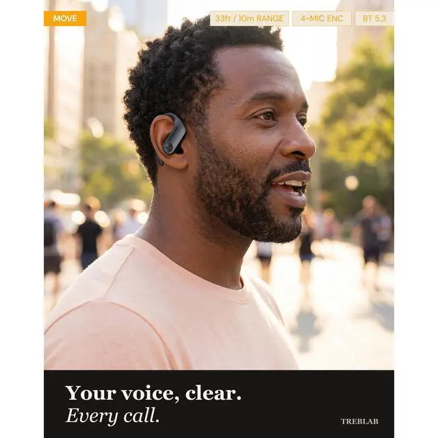 Alt view image 7 of 7 - X3-Pro Earbuds Wireless Bluetooth, Earhook IPX5 12H Powerbank | Bluetooth Running Headphones, gaming mode 60ms, wireless charging case, secure earhook, ENC mics, BT 5.3, 9g ultra-light