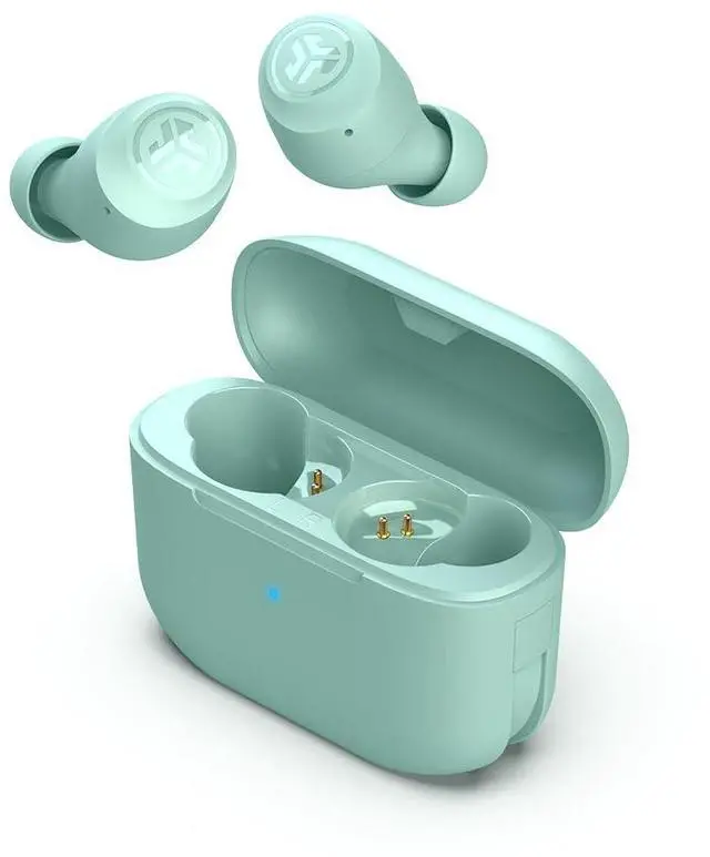 Main image of Go Air Pop True Wireless Earbuds, in Ear Headphones, Bluetooth Earphones, Ear Buds with 32H Playtime, Bluetooth Earbuds with Microphone, USB Charging Case, Dual Connect, EQ3 Sound, Mint