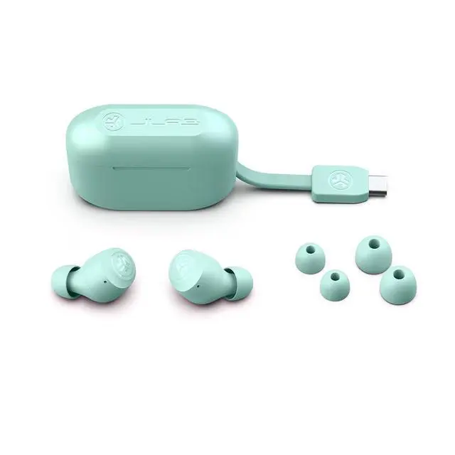 Alt view image 5 of 5 - Go Air Pop True Wireless Earbuds, in Ear Headphones, Bluetooth Earphones, Ear Buds with 32H Playtime, Bluetooth Earbuds with Microphone, USB Charging Case, Dual Connect, EQ3 Sound, Mint