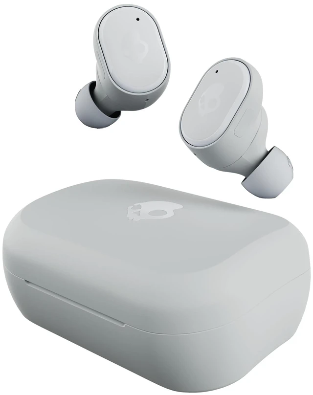 Alt view image 6 of 7 - Grind Wireless In-Ear Earbuds - Light Grey/Blue Noise Isolating Fit, Bluetooth, 40 Hours Battery, Microphone for iPhone Android, Customizable Sound, True Wireless